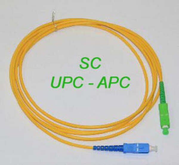 Шнур оптический (патч корд) SM SC/UPC-SC/APC симплекс