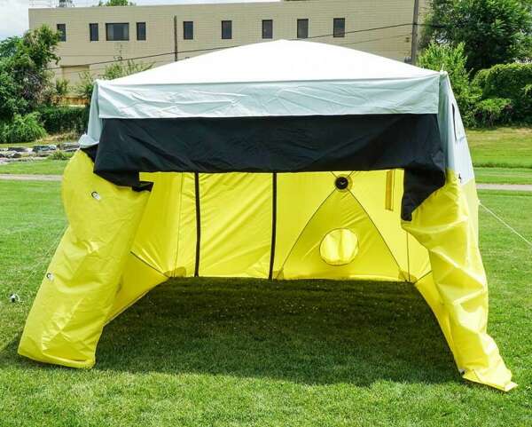Всепогодные палатки для монтажа ВОЛС с вводным рукавом