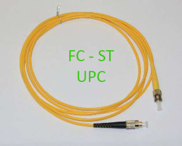Шнур оптический SM, FC/UPC-ST/UPC, симплексный, 3.0 мм, 1 м