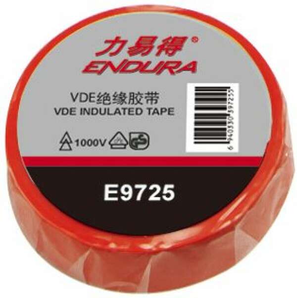 Endura E9725 - изоляционная лента (винил; красная VDE)