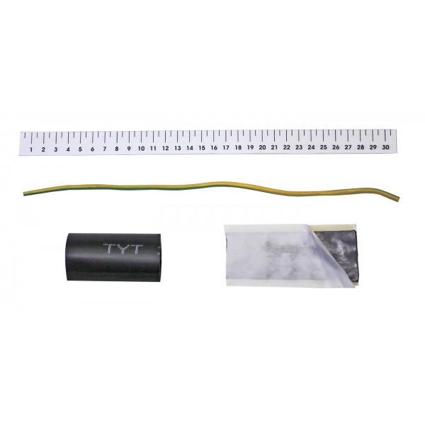 Комплект для продольной герметизации оптического кабеля и соединения бронепокровов в муфтах МОГ