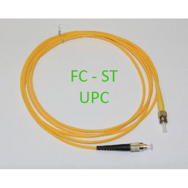 Шнур оптический SM, FC/UPC-ST/UPC, симплексный, 3.0 мм, 2 м
