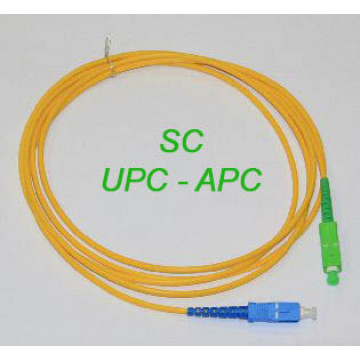 Шнур оптический SM, SC/UPC-SC/APC, симплексный, 3.0 мм, 20 м