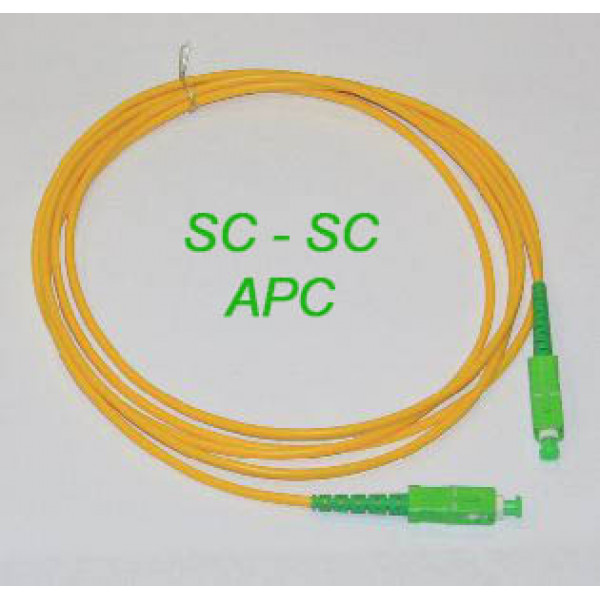 Шнур оптический SM, 3.0 мм, SC/APC-SC/APC 2м