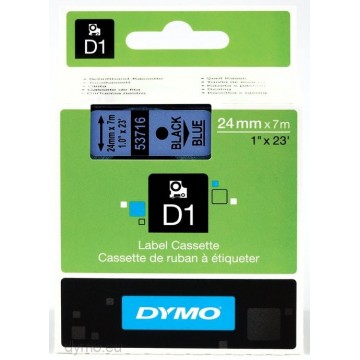 DYMO S0720960 - картридж D1 с лентой (синяя), 24 мм х 7 м (5 штук в упаковке)