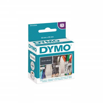 DYMO S0722530/11353 - этикетки многофункциональные, легкоудаляемые, 24х12 мм, 1000 шт/рул (6 рулонов в упаковке)